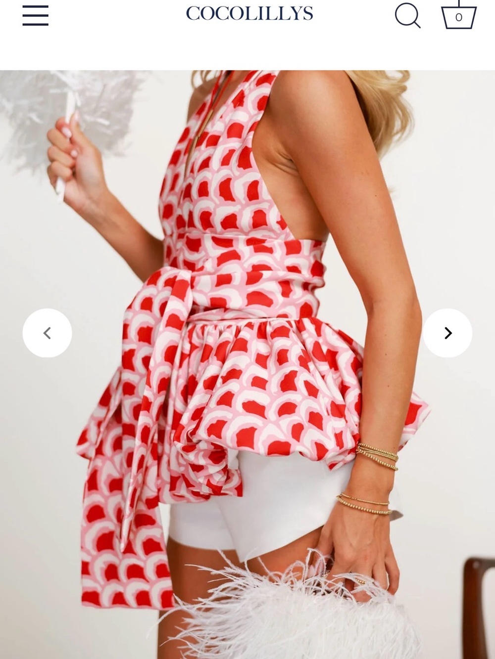 Cocolilly’s Maggie Belle top in red